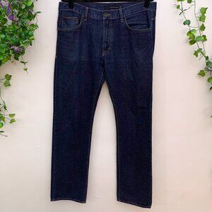 Calvin Klein Men's Straight-Fit Dark Wash Jeans Size 34x34